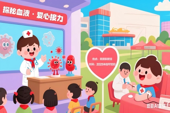 “探秘血液·爱心接力”公益科普活动在南京科技馆顺利举办